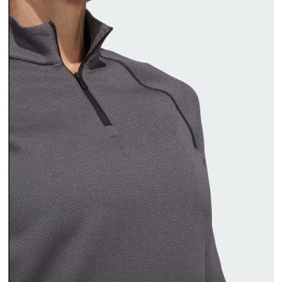 Adidas Women's Black 1/4-Zip Golf Pullover Size L - Picture 4 of 8